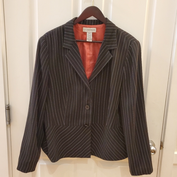 Sag Harbor Jackets & Blazers - Sag Harbor Pinstripe Blazer Dress Jacket
